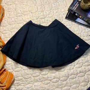 Hollister Preppy Uniform Navy Blue Petite Mini Skirt Sz XS